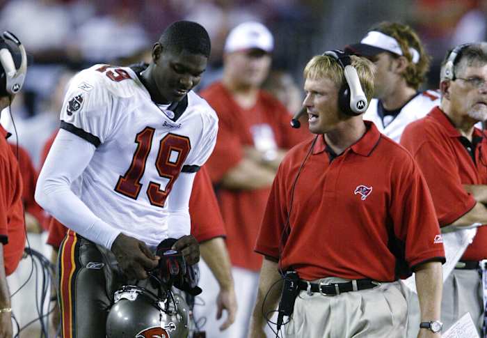 Keyshawn Johnson had a falling out with Gruden and the Bucs during the 2003 season, and the team deactivated the star wideout for the final six games that season.